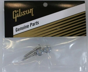 GIBSON® Strap Buttons Set Les Paul Aluminum - "REAL" USA Genuine Brand New - Picture 1 of 3