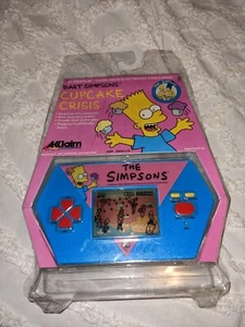 Bart Simpsons Cupcake Crisis Handheld Electronic Video Game Vintage 1989 NEW - Picture 1 of 4
