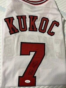 Toni Kukoc Signed Autographed Jersey JSA Authenticated White/Red HOF - Picture 1 of 4