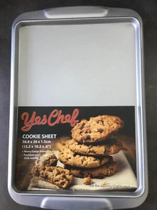 2 x Yes Chef Cookie Sheet 15.2" x 10.2" x .6" - Picture 1 of 2