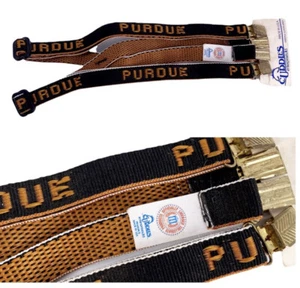 Cuddles Enterprises LTD Vintage Made In USA Purdue College Licensed Suspenders - Picture 1 of 6