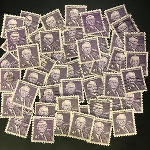 Postage Stamps For Crafting: 1960 4c Walter F. George; Purple; 50 Pieces - Picture 1 of 1