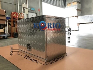 Aluminium Toolbox 750L 500W 600H Camper Caravan Ute Car Truck Generator Tool Box - Picture 1 of 9