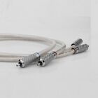 1 Mtr 99.998% OFC RCA CUSTOM Subwoofer Interconnect Cable CF WBT Connectors WOW!