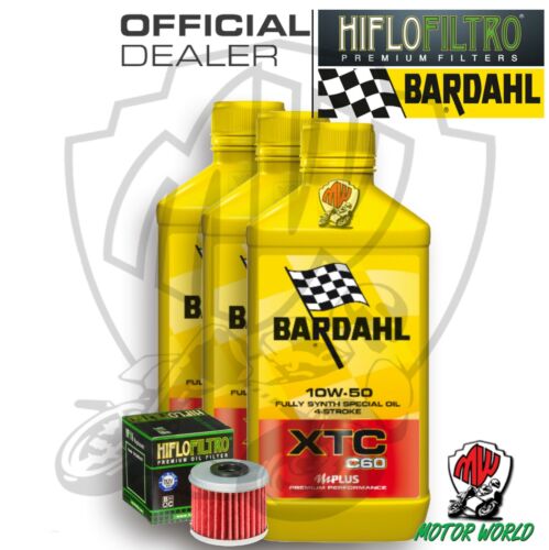 Kit Inspección 3 Litros Aceite Bardahl XTC C60 10W50 Filtro Hiflo HF116