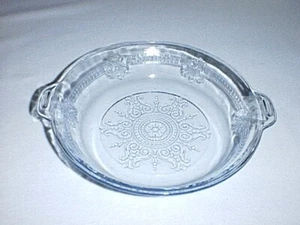 Vtg FIRE KING Glass SAPPHIRE BLUE PHILBE 6 3/4" Roaster/Casserole Dish Cover/Lid - Picture 1 of 4