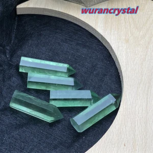 A+ Natural Green Fluorite Obelisk Quartz Crystal Wand Tower Point Healing 5pcs - Picture 1 of 10