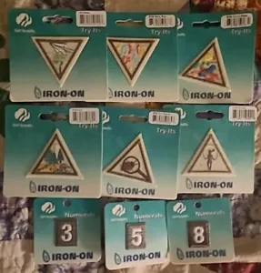Vintage GIRL SCOUTS BADGES and NUMBERS - Picture 1 of 4