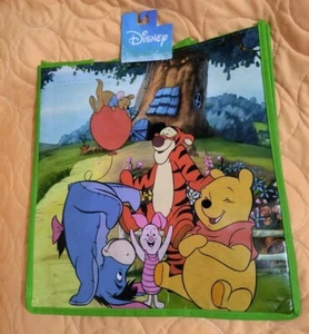 Disney Winnie the Pooh Green Reusable Eco Shopping Tote Bag with Handle NEW! - Picture 1 of 4