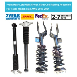 Front Rear Shock Absorbers Struts Assy For Tesla Model 3 M3 AWD 17-21 104446101E - Picture 1 of 11