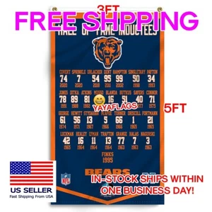 Chicago Bears Fans 3x5 ft Flag Hall of Fame Inductees Super Bowl Banner - Picture 1 of 8