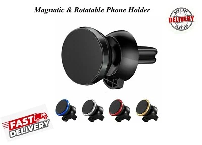 Magnetic In Car Air Vent Phone Holder Universal Mobile Phone Tablet Mount Stand - Image 1 of 3
