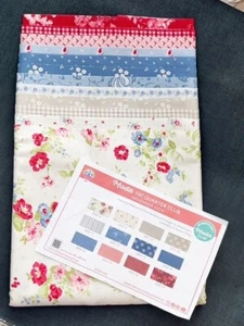 HOLLY HOCKS & ROSES  by: Bunny Hill Designs  for Moda - 12 Fat Quarter Bundle - Picture 1 of 1