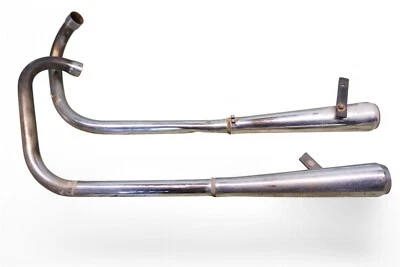 Triumph T120R Tiger TR6R R Bonneville 650 TR6 Drag Exhaust Pipes *RG16 - Image 1 of 4