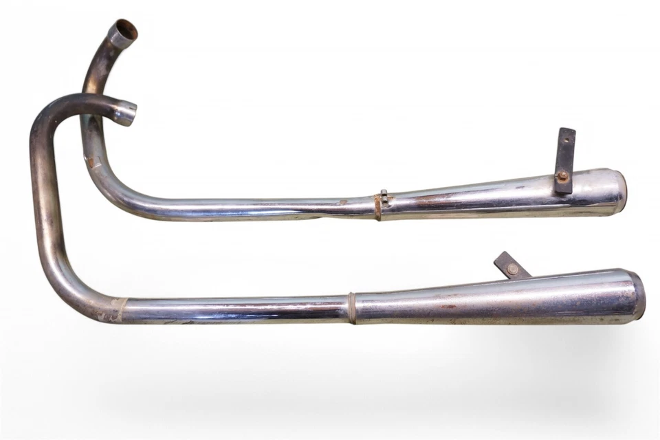 Triumph T120R Tiger TR6R R Bonneville 650 TR6 Drag Exhaust Pipes *RG16 - Image 1 of 4