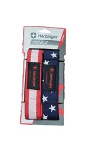 Harbinger Padded Cotton Lifting Straps with Neotek Cushioned Wrist Star & Stripe