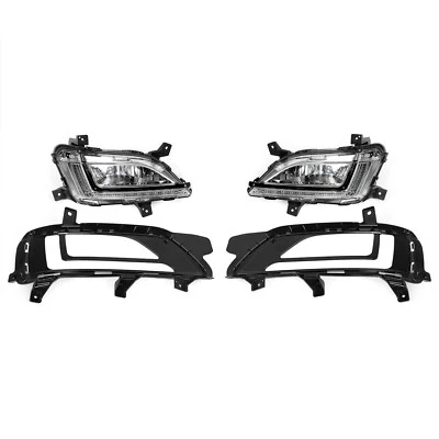 LED DRL Fog Lights Front Bumper Driving Lamps For 2019 2020 2021 Hyundai Tucson Foto 1 de 4