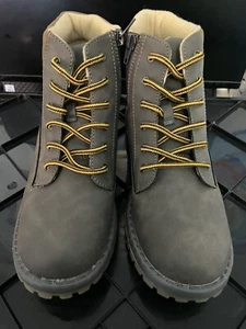 NEW HIGHLAND CREEK BOYS BRADY LACE-UP BOOT -GRAY SZ 5M - Picture 1 of 6
