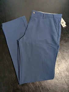 NWT MEN'S ADIDAS FALLWEIGHT PANTS, SIZE: 38 X 32, COLOR: NAVY (J553) - Picture 1 of 2