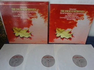 SCHUMANN - THE FOUR SYMPHONIES 3LP BOX, COA, Haitink, PHILIPS 412 852-1 - Imagen 1 de 6