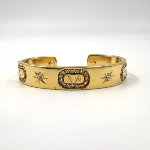 Bracciale VALENTINO Strass Piatto Martello Oro GP Strass