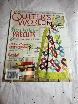 Quilters World Celebrate Summer Holidays 2 Red White Blue Quilts July 2023 - Image 1 of 4