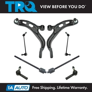 TRQ Front Control Arm Ball Joint Tie Rod End Sway Bar Link Suspension Kit 8pc - Picture 1 of 6
