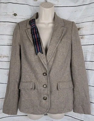 Blazer Anthropologie Cartonnier Frontrunner tweed equestre 4 fita de lapela - Imagem 1 de 4