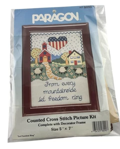 Kit Parcial Punto de Cruz Contado Paragon Let Freedom Anillo Patriótico 8090 - Imagen 1 de 5