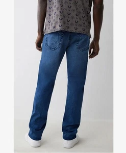 NWT TRUE RELIGION Ricky Big T Relaxed Straight Jeans (32 X 34) Medium Harmonious - Picture 1 of 20