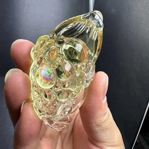 Quarzo Citrino Naturale 90g Intagliato A Mano JinChan Teschio Cristallo Reiki Decorazione - Foto 1 di 9