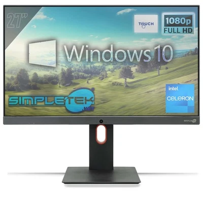 All in One 27" Touch G460 RAM 8GB SSD 120GB Windows 10 Pro Computer FHD VESA - Image 1 of 4