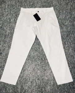 FABLETICS Hose Herren 36x32 Weiß The High Side Chino Gerades Bein Stretch Neu - Bild 1 von 10