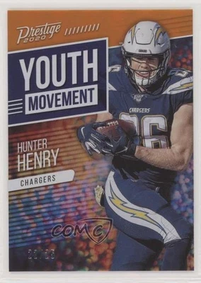 2020 Panini Prestige Youth Movement Xtra Points Orange /25 Hunter Henry #YM-HH - Image 1 of 2