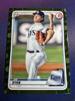 Joe Ryan 2020 Bowman 1st Prospects Paper CAMO BP-117 Rays Twins Rookie  (RC) RC - Image 1 of 2