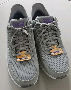 Skechers Women's Go Run Consistent 2.0 Sneakers Gray/lavender, Lace-Up, Size 9 - Picture 1 of 8