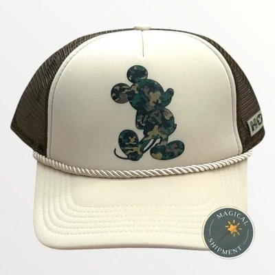 NWT!! 2025 Disney Parks Mickey Mouse Honor Military Trucker Hat | Adult - Image 1 of 4