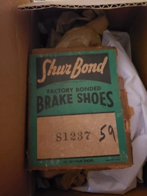 REMANUFACTURED SHUR BOND S1237-59 FRONT BRAKE SHOES FOR 50-54 Rambler Series 40 - Image 1 of 2