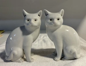 Vintage chinesische Katze Figur Paar 6" groß - Bild 1 von 3