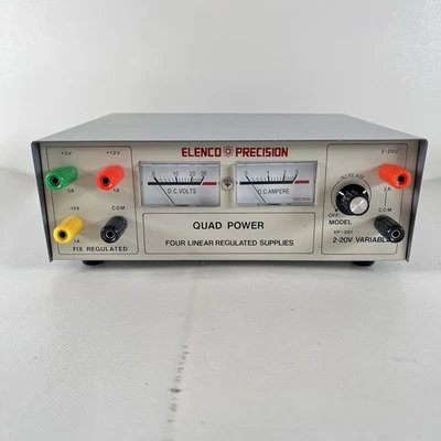 ELENCO PRECISION MODEL XP-581 QUAD POWER FOUR LINEAR REGULATED POWER SUPPLY - Image 1 of 4