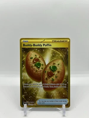 Buddy-Buddy Poffin 223/167 Sv06: Twilight Masquerade Holo Secret Rare Gold - Image 1 of 2