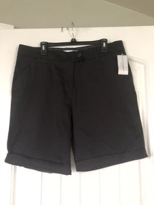 Sagharbor denim shorts women’s size 14 NWT 97% cotton 3% spandex 4 pockets - Picture 1 of 12