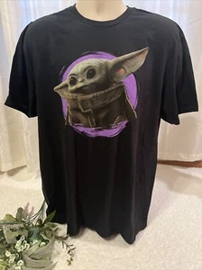 Star Wars Mandalorian Baby Yoda Grogu Tee T-Shirt Adult Graphic SZ-XL - Picture 1 of 5