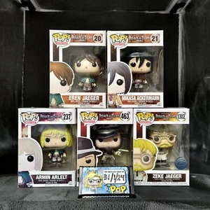 FUNKO POP! RARE Animation Bundle 20-1302 "Attack on Titan (Humans)" [VAULTED] - Picture 1 of 8