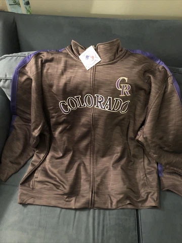 genuine merchandise colorado rockies baseball Full Zip sweater NWT size 4XL mens Cover
