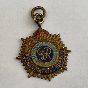 Old Vintage WW2 Royal Army Service Corps Sweetheart Pendant charm fob Badge - Picture 1 of 7