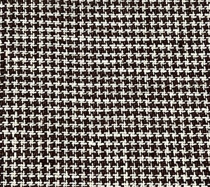 Natural Brown Small Houndstooth 100% linen fabric 56” Width Sold By The Yard - Picture 1 of 4