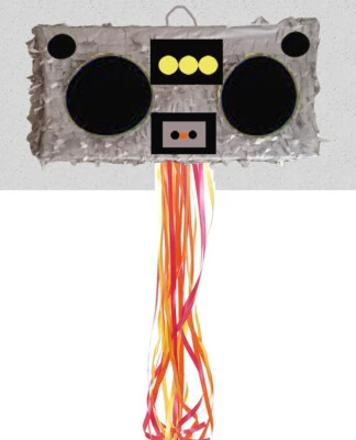 BOOM BOX Pinata Piñata BOOMBOX PULL STRING OR HIT birthday party games fiesta  - Image 1 of 4