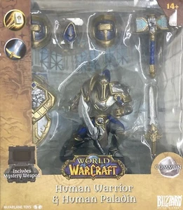 McFarlane • World of Warcraft • Human Warrior Paladin (Common) 1:12 • OPEN BOX - Picture 1 of 2
