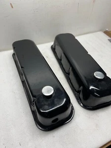 GM Big Block Chevy Valve cover Gloss Black Matched Set HOT ROD / RAT ROD - Picture 1 of 6